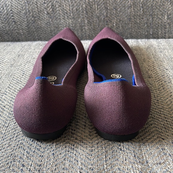 Rothy's The Point Ballet Flats Women’s Deep Purple Textile Size: 9.5 - Picture 3 of 16